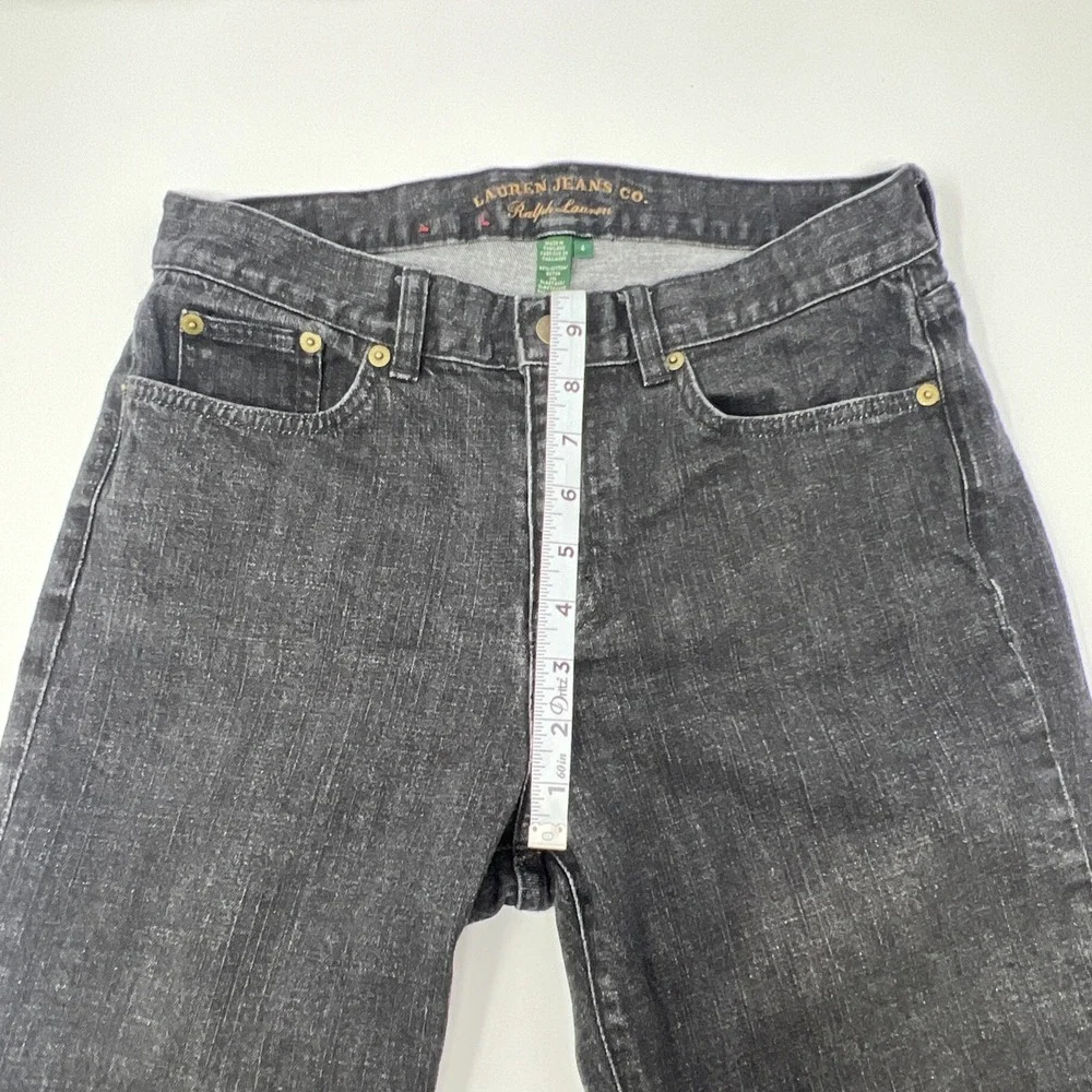 Ralph Lauren Classic Straight Jeans 4 Black Lauren Jeans Co. LRL Denim - Picture 14 of 16